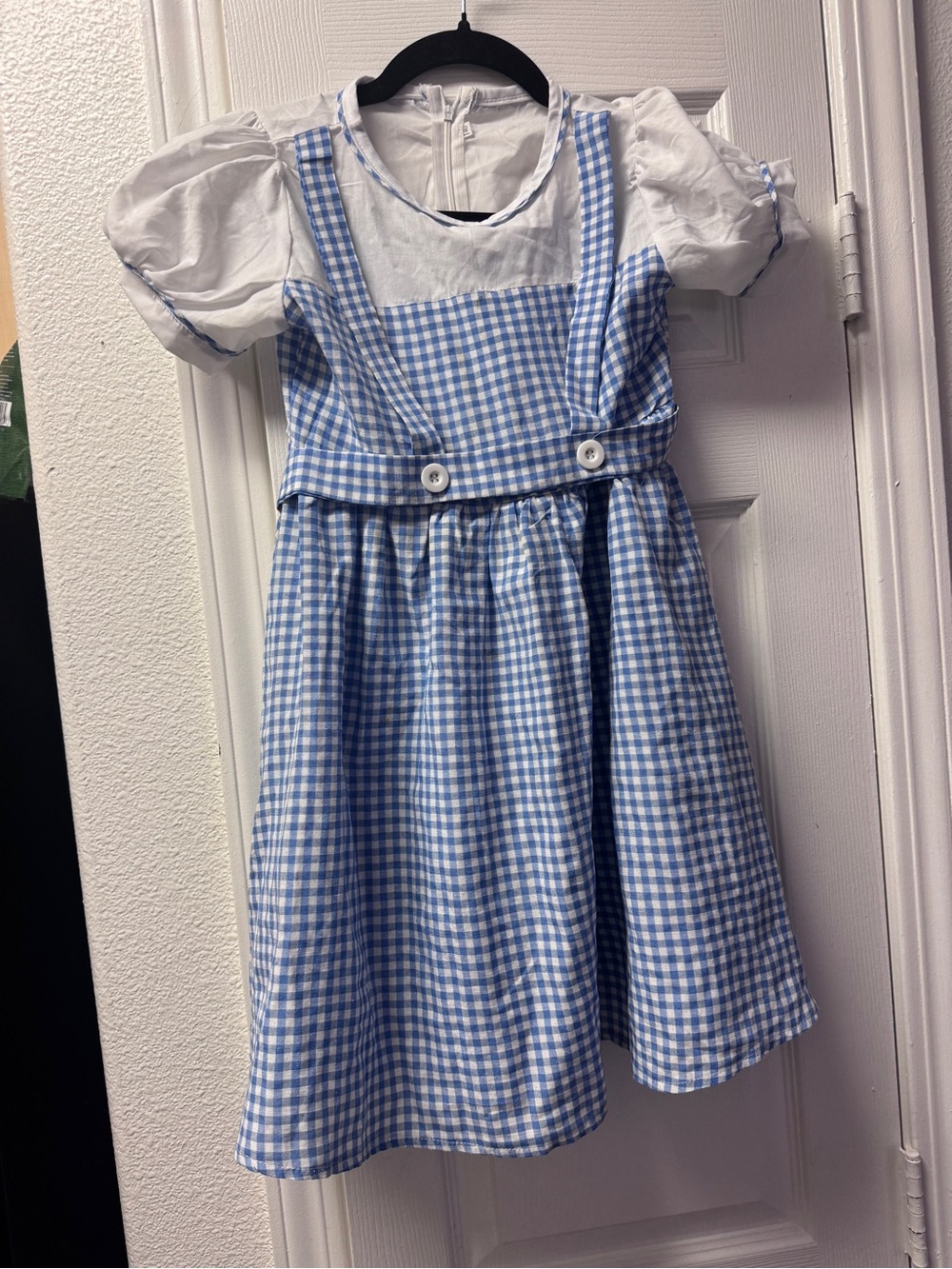 Girls Blue & White Gingham Dorothy Costume Dress – XL (Approx. Size 13)
